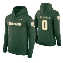 Baylor Bears #0 Jo Lual-Acuil Jr. Men's Green Pullover Hoodie