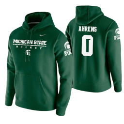 Michigan State Spartans #0 Kyle Ahrens Men's Green College Basketball Hoodie