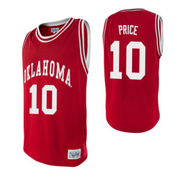 Youth Oklahoma Sooners #10 Hollis Price Crimson Authentic College Basketball Jersey