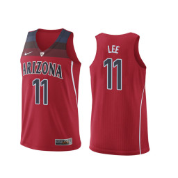 Arizona Wildcats #11 Ira Lee Replica College Basketball Jersey Red