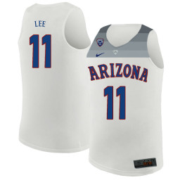 Arizona Wildcats #11 Ira Lee Replica College Basketball Jersey White