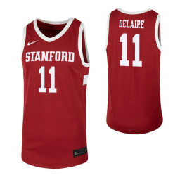 Jaiden Delaire Authentic College Basketball Jersey Cardinal Stanford Cardinal