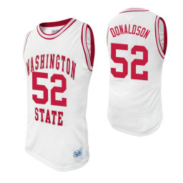 Women's Washington State Cougars 52 James Donaldson Alumni Replica College Basketball Jersey White