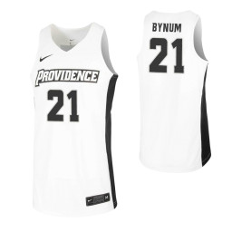 Providence Friars #21 Jared Bynum White Authentic College Basketball Jersey