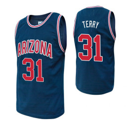 Women's Arizona Wildcats #31 Jason Terry Navy Authentic College Basketball Jersey