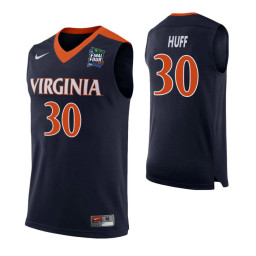 Virginia Cavaliers #30 Jay Huff Navy Authentic College Basketball Jersey
