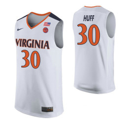 Virginia Cavaliers #30 Jay Huff White Authentic College Basketball Jersey