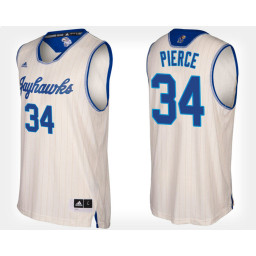 Youth Kansas Jayhawks #34 Paul Pierce Cream Alternate Authentic College Basketball Jersey