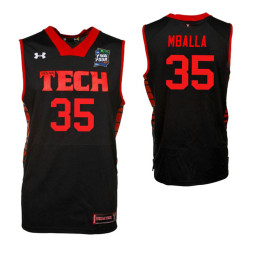 Texas Tech Red Raiders #35 Josh Mballa Black Authentic College Basketball Jersey