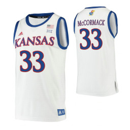 David McCormack Kansas Jayhawks White Replica College Basketball Jersey