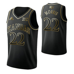 Marcus Morris Sr. Kansas Jayhawks Black Golden Edition Authentic College Basketball Jersey