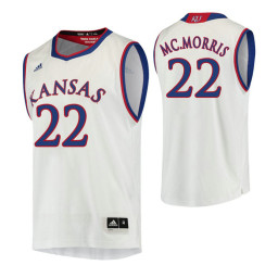 Youth Kansas Jayhawks #22 Marcus Morris Sr. Authentic College Basketball Jersey White