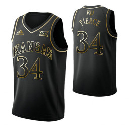 Youth Kansas Jayhawks #34 Paul Pierce Black Authentic College Basketball Jersey