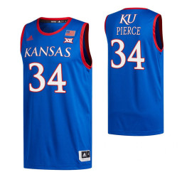 Youth Kansas Jayhawks #34 Paul Pierce Royal Authentic College Basketball Jersey