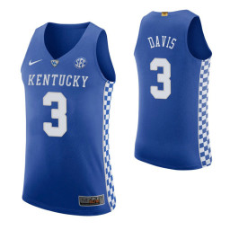 Youth Anthony Davis Kentucky Wildcats Royal Authentic College Basketball Jersey