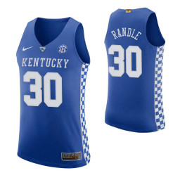Kentucky Wildcats #30 Julius Randle Royal Authentic College Basketball Jersey