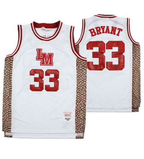 Lower Merion Kobe Bryant #33 Aternate High School Basketball Replica College Basketball Jersey White