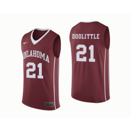 Youth Oklahoma Sooners #21 Kristian Doolittle Authentic College Basketball Jersey Crimson