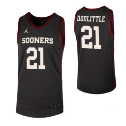 Women's Kristian Doolittle Replica College Basketball Jersey Anthracite Oklahoma Sooners