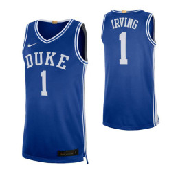 Duke Blue Devils #1 Kyrie Irving Royal Authentic College Basketball Jersey