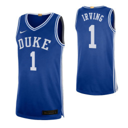 Duke Blue Devils #1 Kyrie Irving Royal Authentic College Basketball Jersey