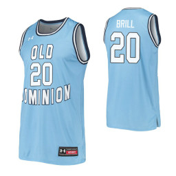 Youth Loren Brill Authentic College Basketball Jersey Blue Old Dominion Monarchs