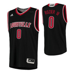 Youth Louisville Cardinals #0 Terry Rozier III Replica College Basketball Jersey Black