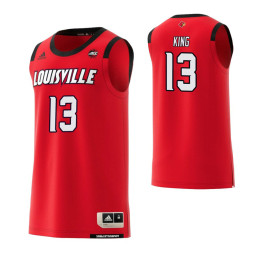 Women's Louisville Cardinals #13 V.J. King Authentic College Basketball Jersey Red