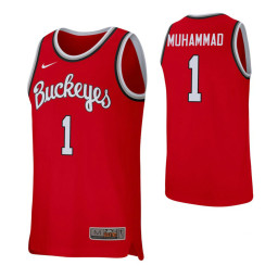 Youth Ohio State Buckeyes #1 Luther Muhammad Scarlet Authentic College Basketball Jersey