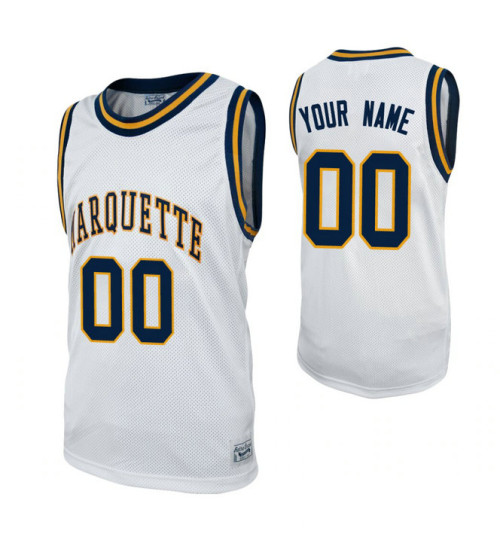 Marquette Golden Eagles Custom College Basketball Alumni Jersey White