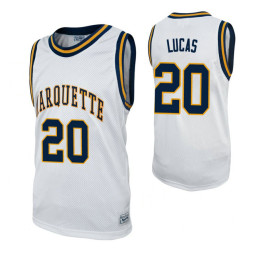 Marquette Golden Eagles 20 Maurice Lucas Alumni Authentic College Basketball Jersey White