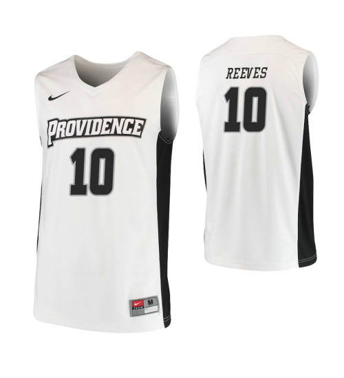 Youth Providence Friars #10 A.J. Reeves Replica College Basketball Jersey White