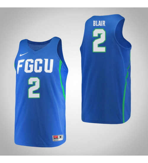 Women's Florida Gulf Coast Eagles #2 Alyssa Blair Replica College Basketball Jersey Blue