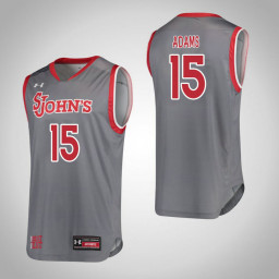 St. John'S Red Storm #15 Andrayah Adams Replica College Basketball Jersey Gray