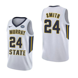 Youth Murray State Racers Anthony Smith Authentic College Basketball Jersey White
