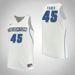 Youth Creighton Bluejays #45 Audrey Faber Performance Authentic College Basketball Jersey White