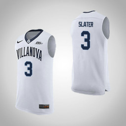 Villanova Wildcats #3 Brandon Slater Road Replica College Basketball Jersey White