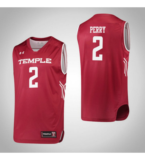 Temple Owls #2 Breanna Perry Authentic College Basketball Jersey Red