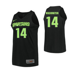 Youth Michigan State Spartans #14 Brock Washington Authentic College Basketball Jersey Black