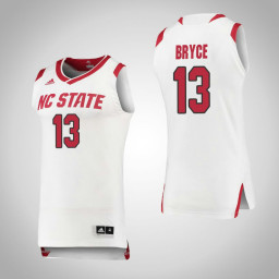Youth NC State Wolfpack #13 C.J. Bryce Replica College Basketball Jersey White