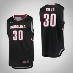 South Carolina Gamecocks #30 Chris Silva Authentic College Basketball Jersey Black