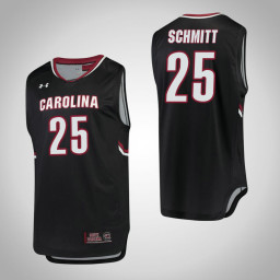 South Carolina Gamecocks #25 Christian Schmitt Authentic College Basketball Jersey Black