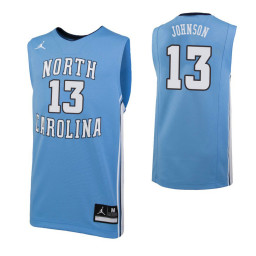 North Carolina Tar Heels #13 Cameron Johnson Replica College Basketball Jersey Carolina Blue