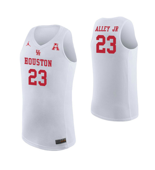 Youth Houston Cougars #23 Cedrick Alley Jr. Authentic College Basketball Jersey White