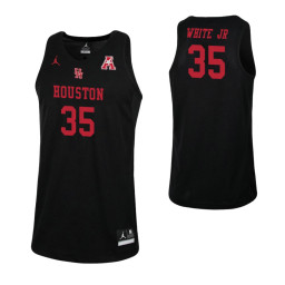Youth Houston Cougars #35 Fabian White Jr. Authentic College Basketball Jersey Black