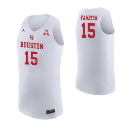 Houston Cougars #15 Neil VanBeck Authentic College Basketball Jersey White
