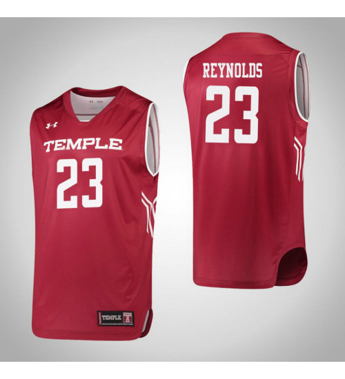 Youth Temple Owls #23 Deja Reynolds Replica College Basketball Jersey Red