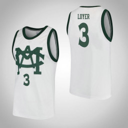 Michigan State Spartans #3 Foster Loyer Vault MAC Replica College Basketball Jersey White