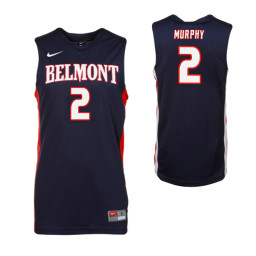 Belmont Bruins #2 Grayson Murphy Authentic College Basketball Jersey Navy