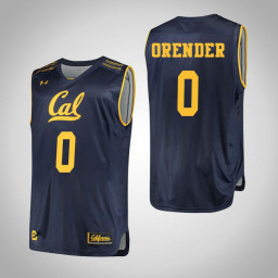 Youth California Golden Bears #0 Jacob Orender Authentic College Basketball Jersey Navy